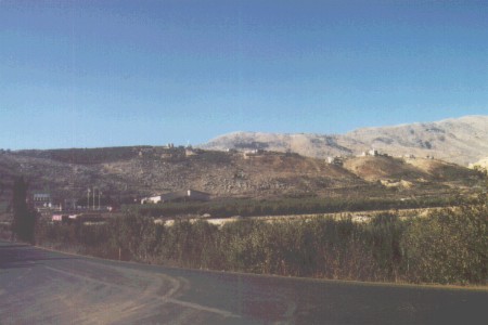 Blick auf die Golanh&ouml;hen