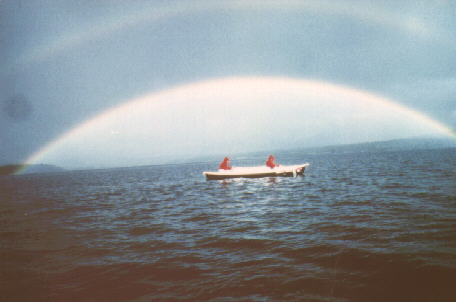 Regenbogen über dem Femundsee