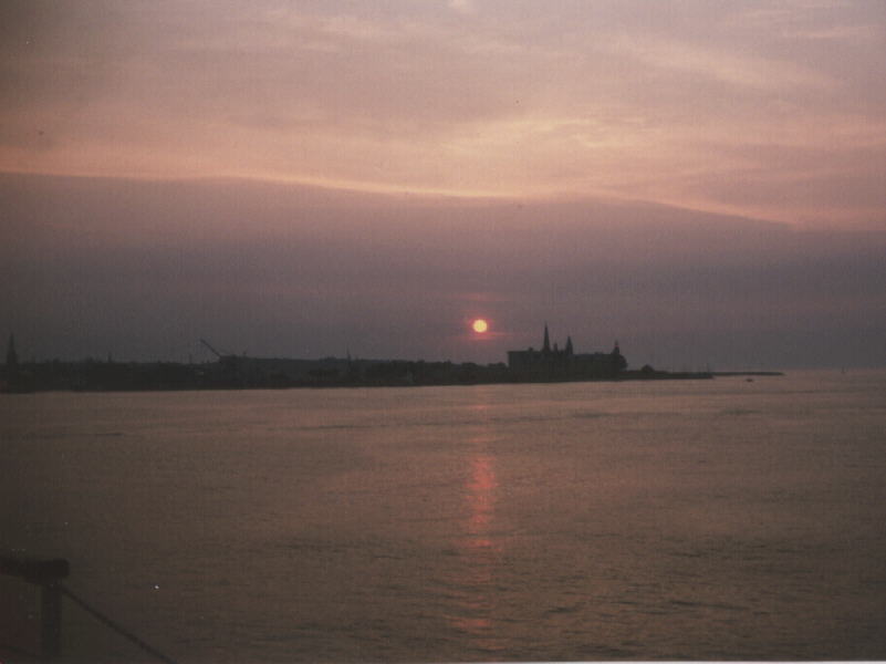 Sonneuntergang in Helsingborg
