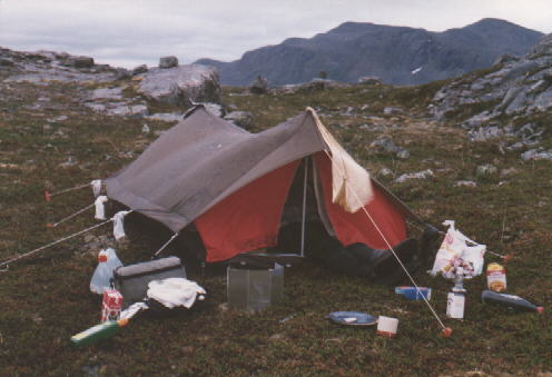 Zelten bei Hammerfest